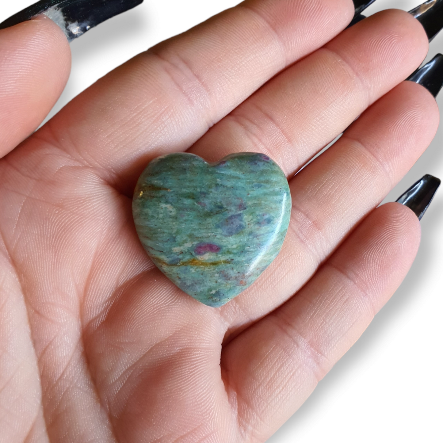 Crystals - Fuchsite & Ruby Hearts