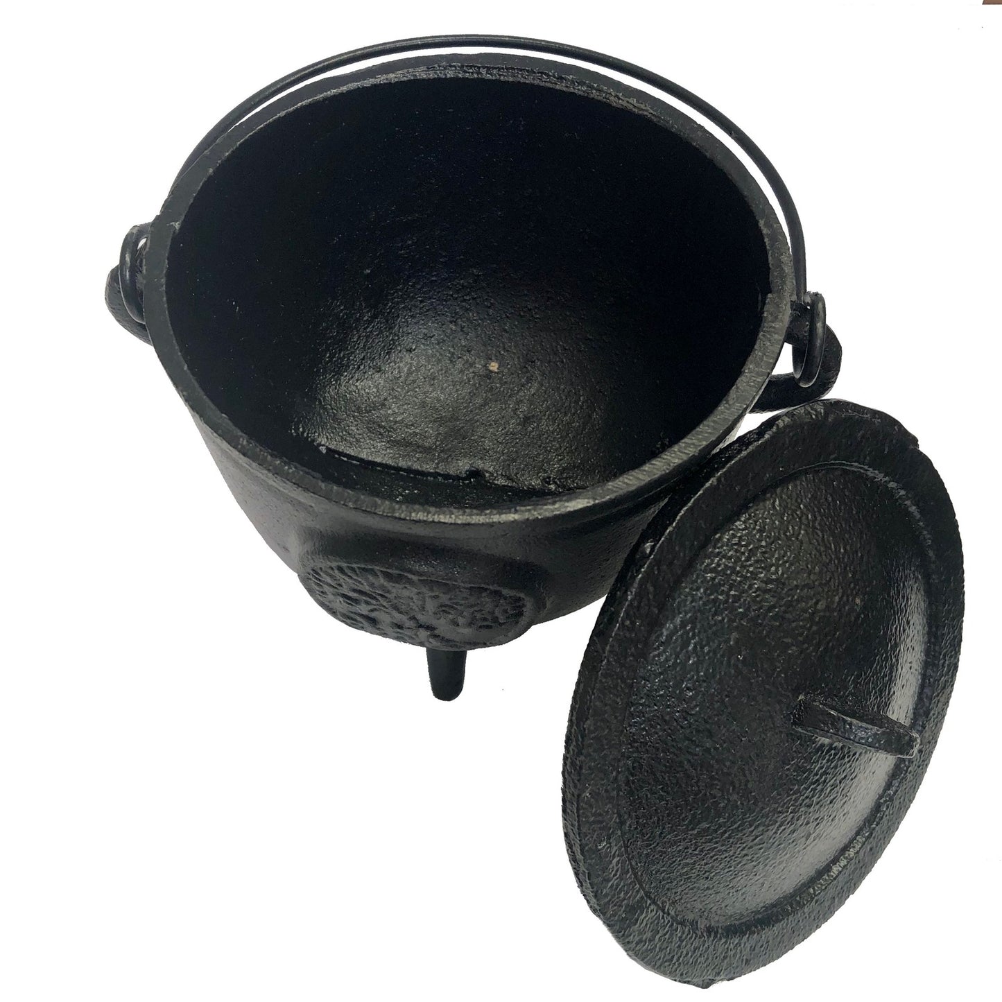 Cast Iron Cauldron with Pentagram