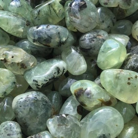 Crystals - Prehnite (with Epidote) Tumbled Stone