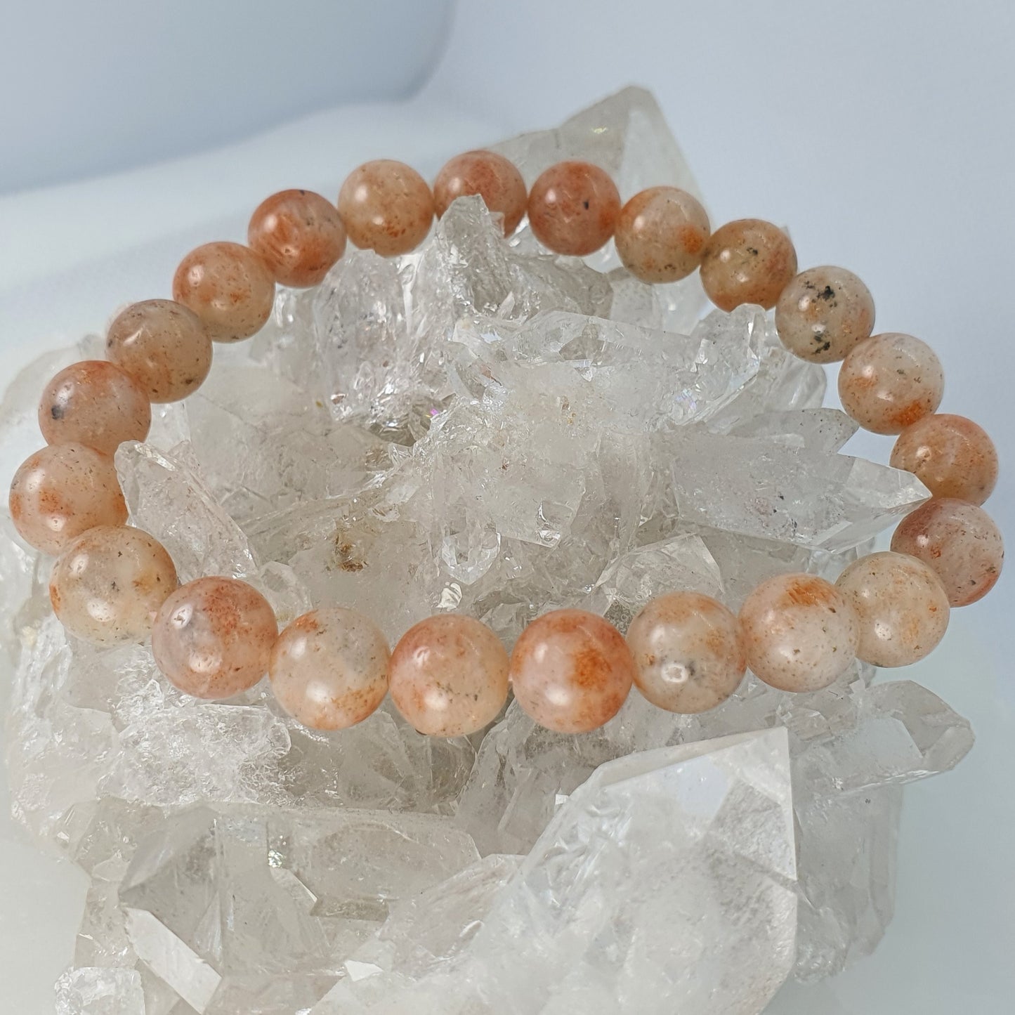Crystals - Sunstone Bracelet (Round Bead)