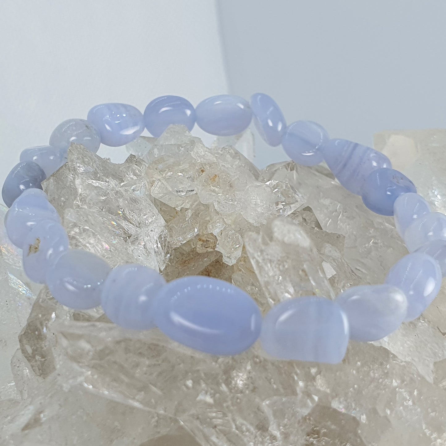Crystals - Agate (Blue Lace) Bracelet
