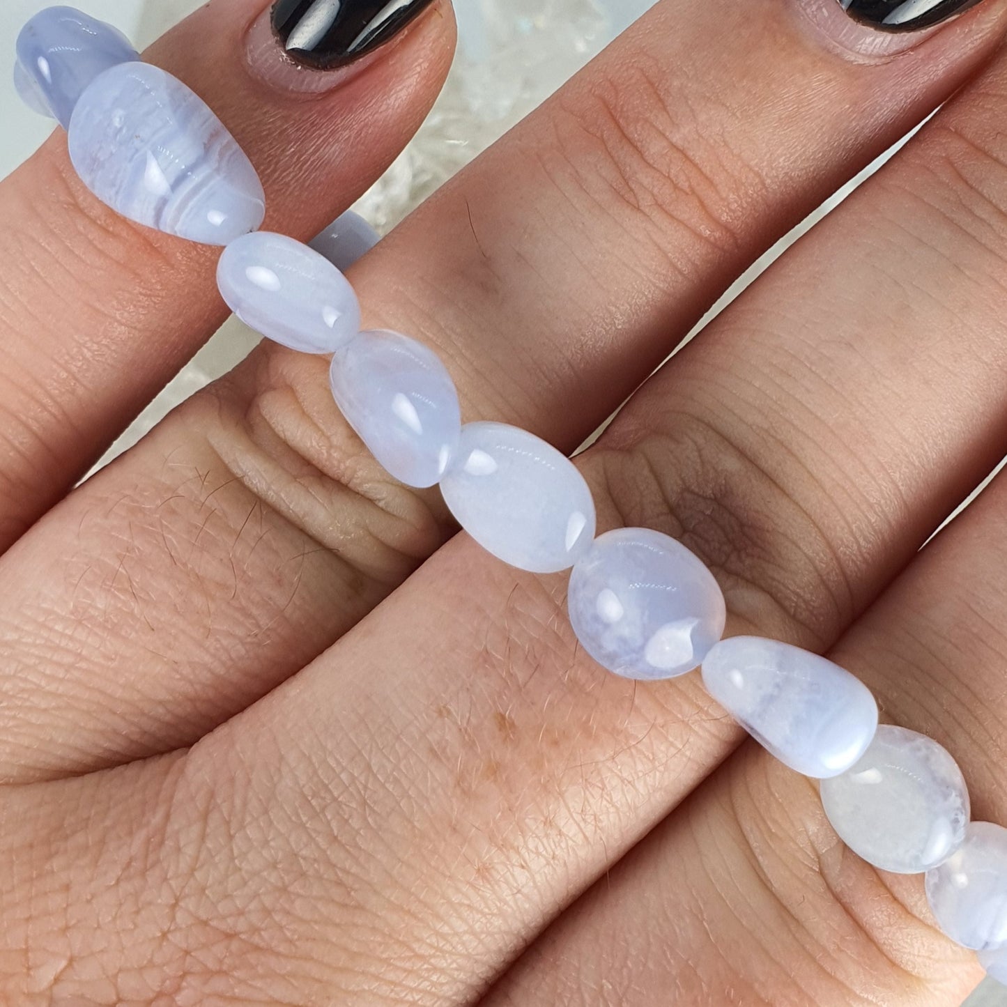 Crystals - Agate (Blue Lace) Bracelet