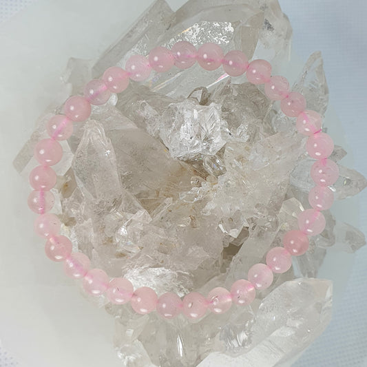 Crystals - Rose Quartz Bracelet (Small Bead)