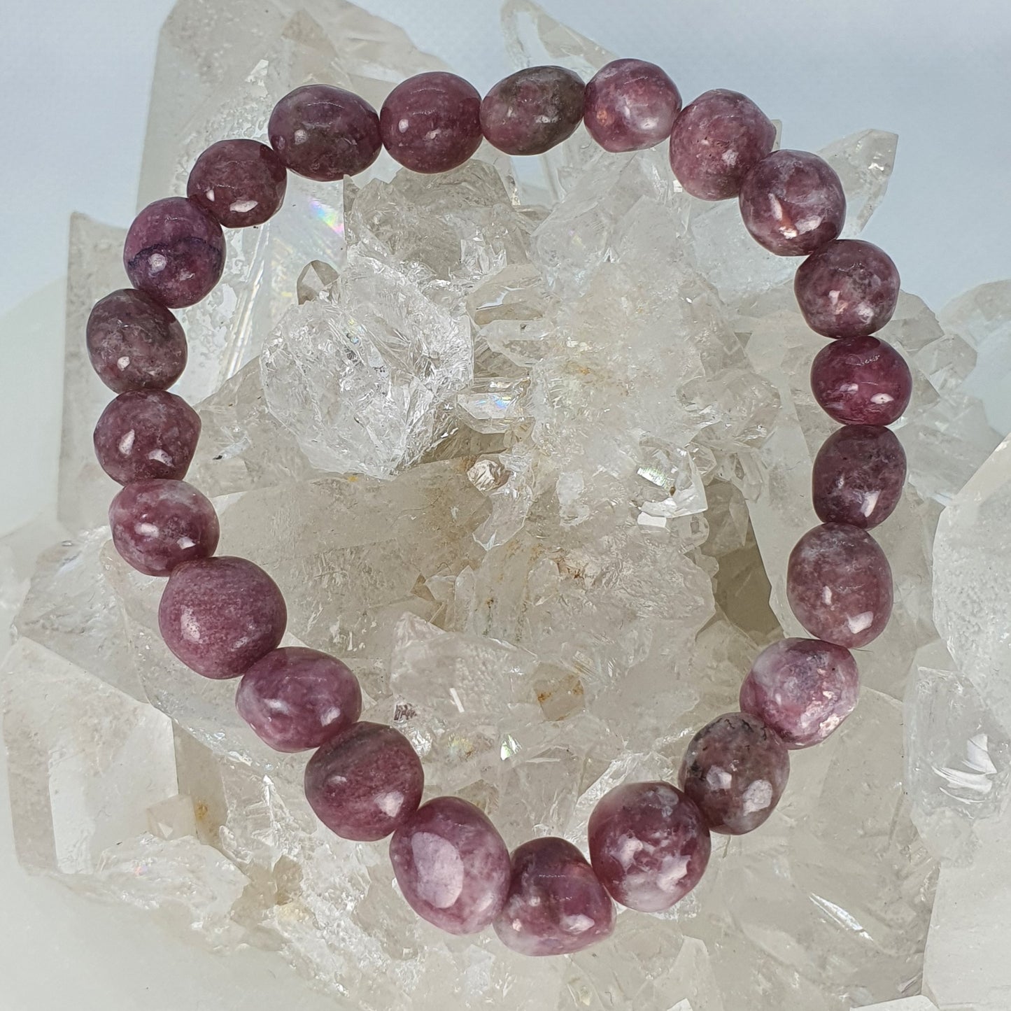 Crystals - Lepidolite (Small Bead) Bracelet