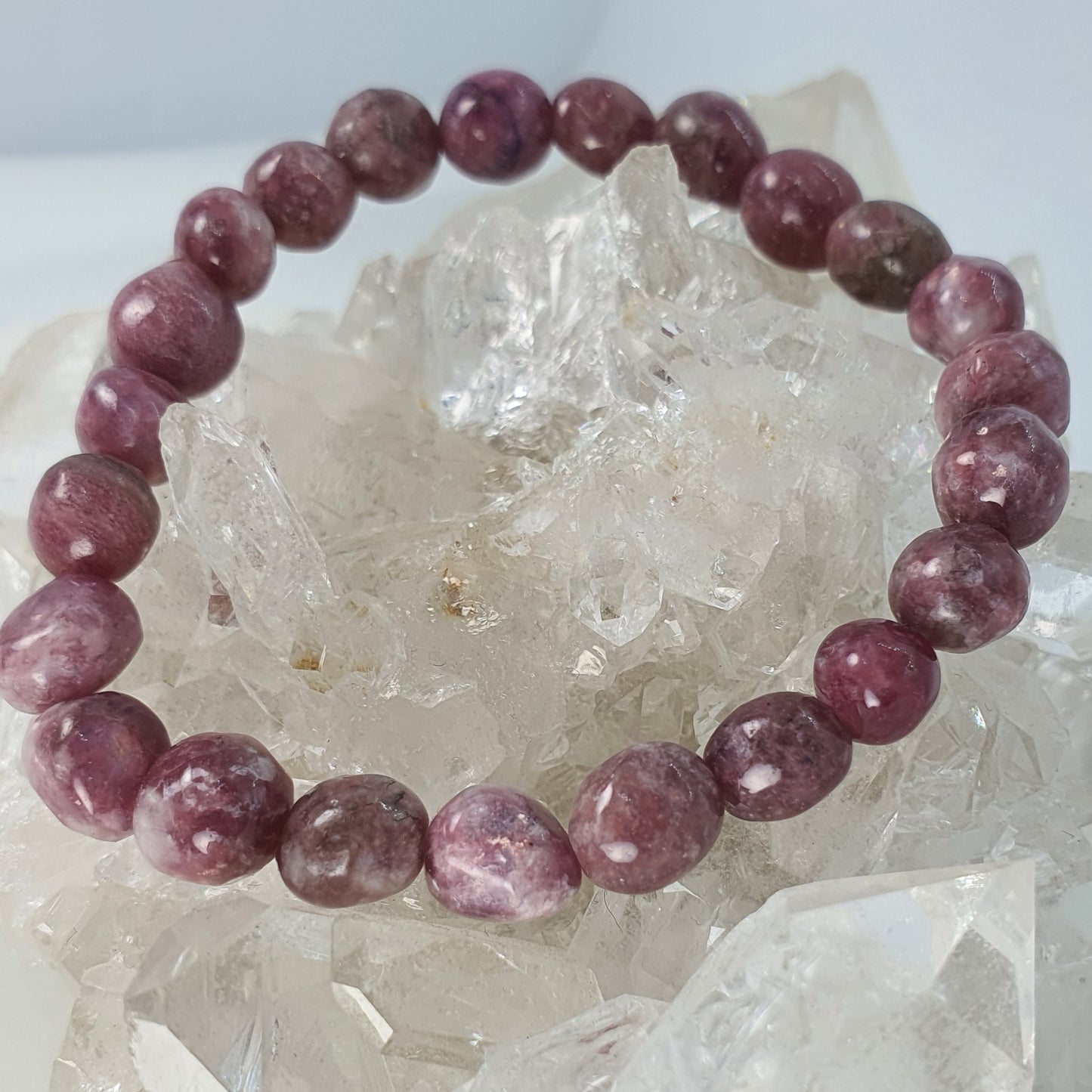 Crystals - Lepidolite (Small Bead) Bracelet