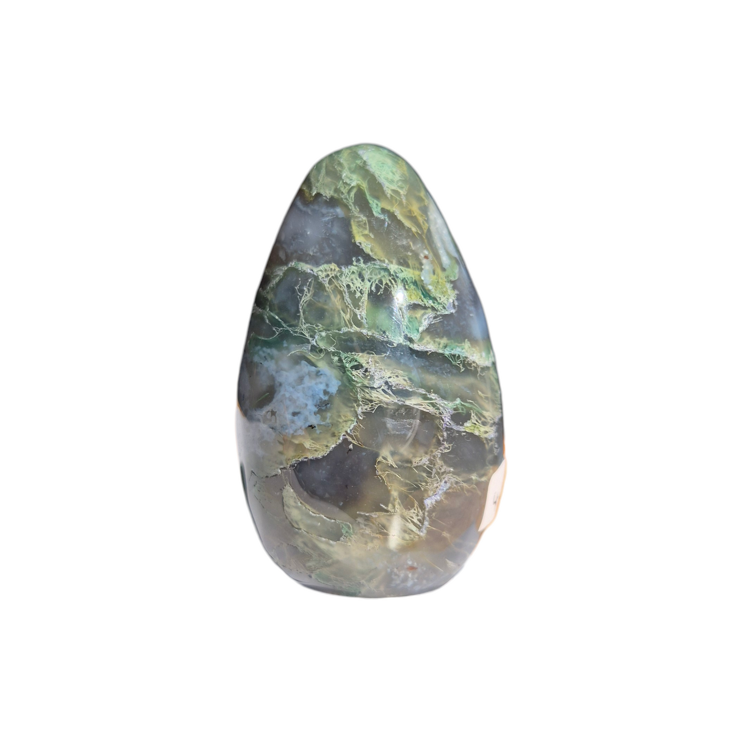 Crystals - Green Moss Agate Polished Egg