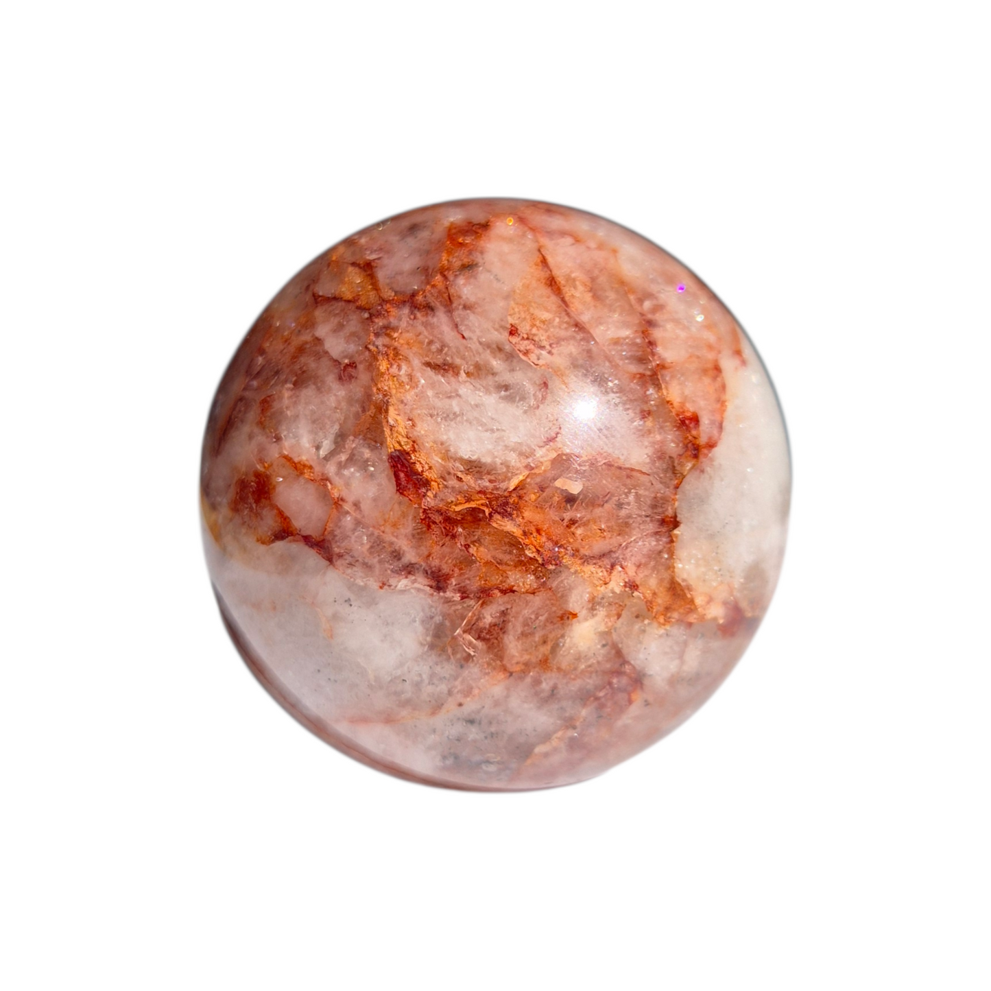 Crystals - Fire Quartz Sphere