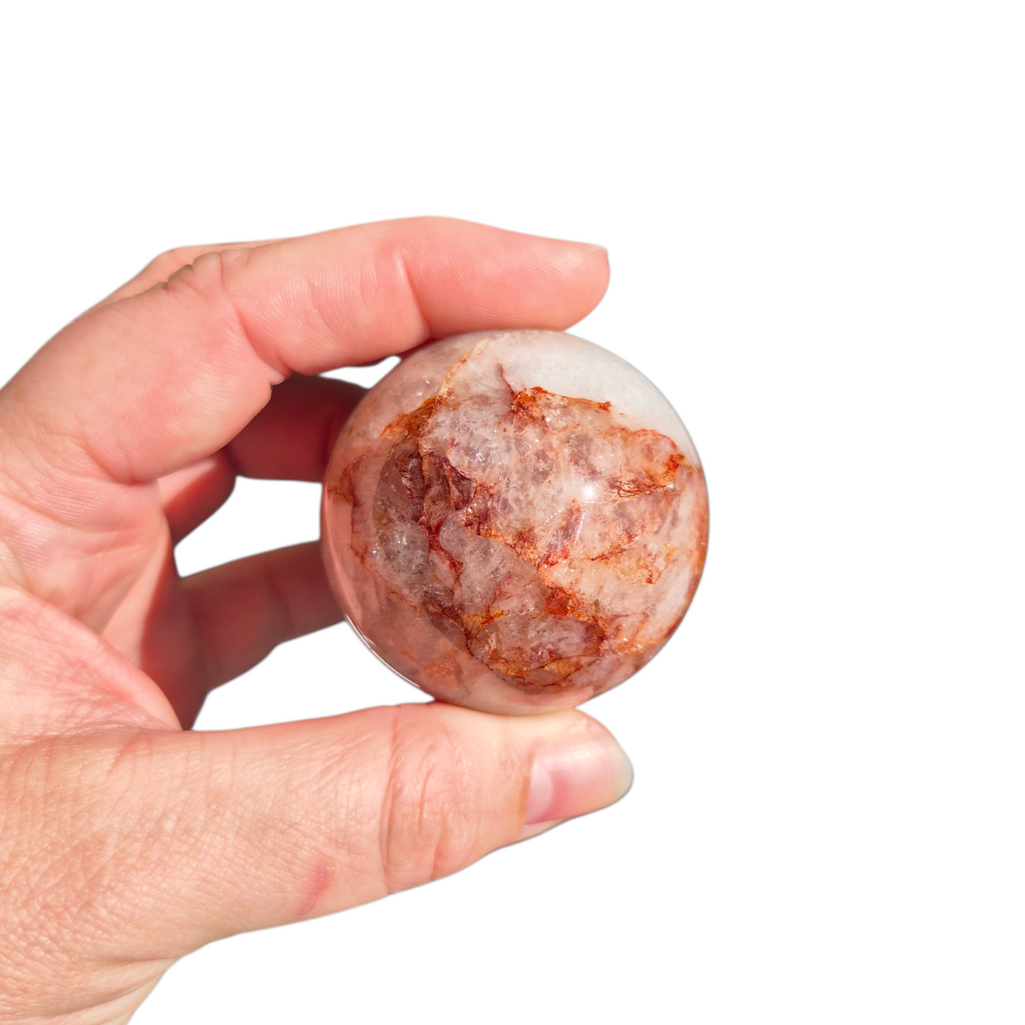 Crystals - Fire Quartz Sphere