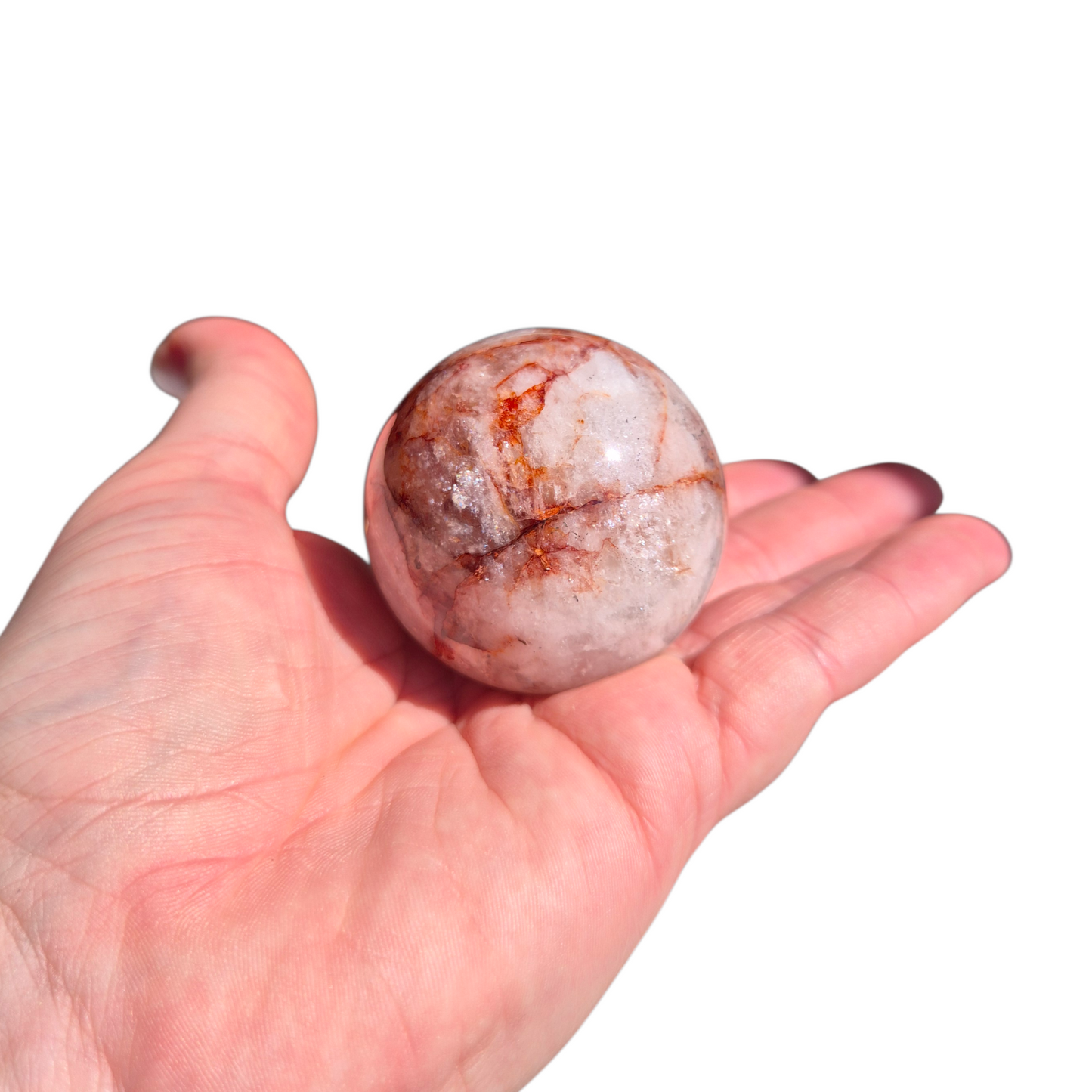 Crystals - Fire Quartz Sphere