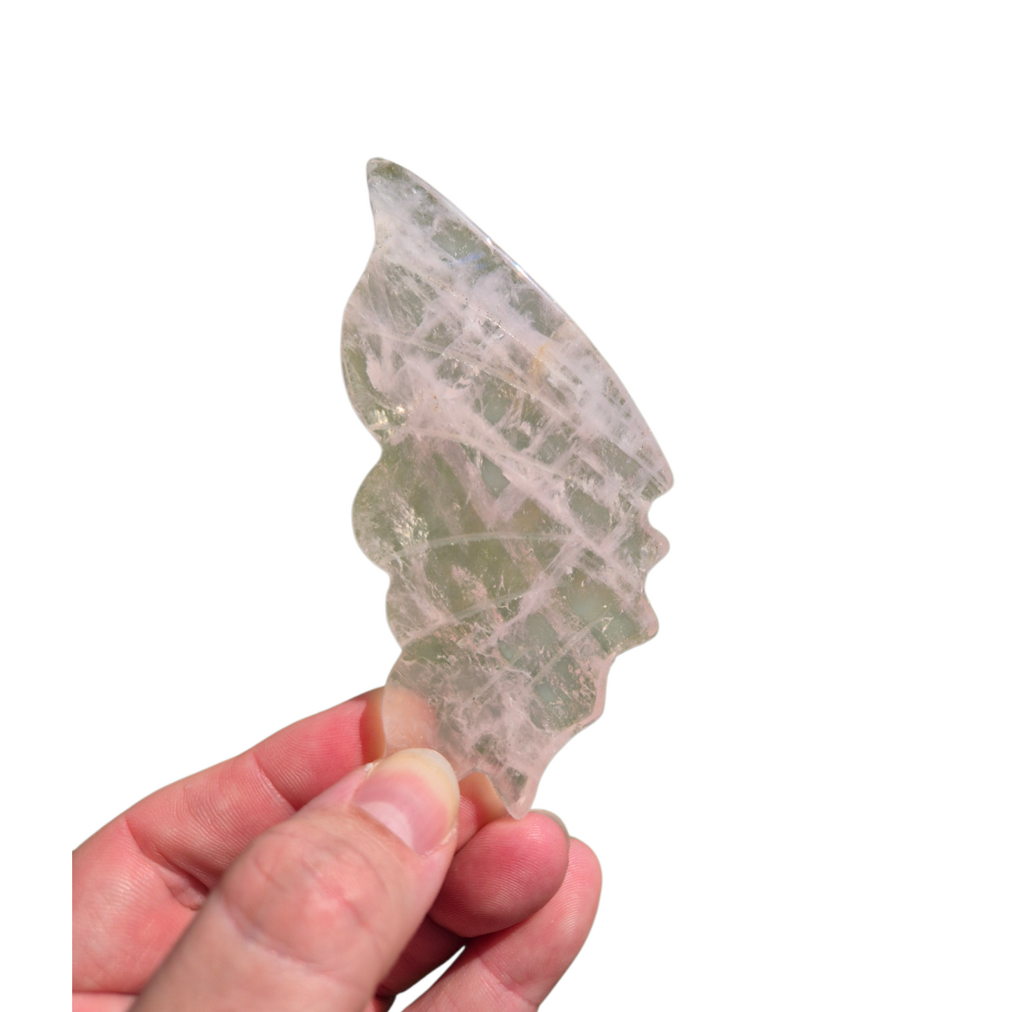Crystals - Rose Quartz Butterfly Wings with Stand