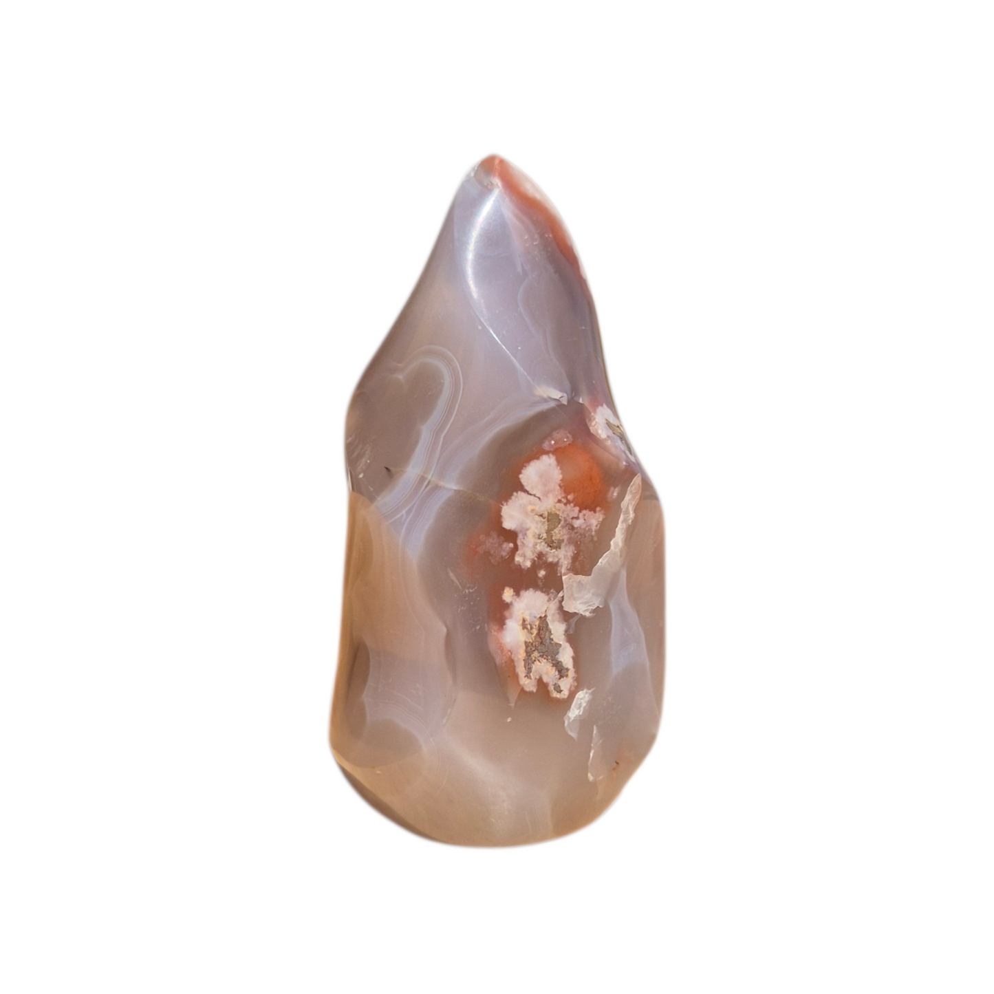 Crystals - Flower Agate Polished Flame