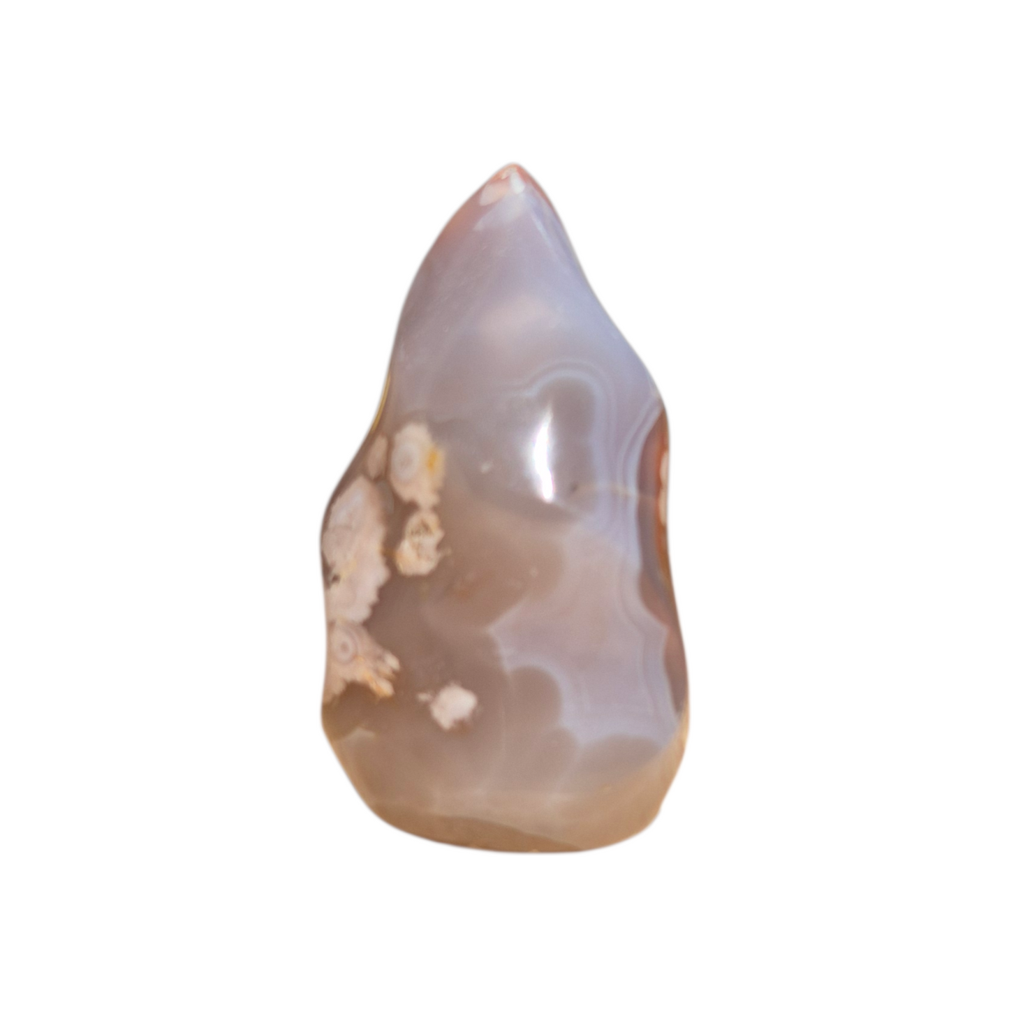 Crystals - Flower Agate Polished Flame