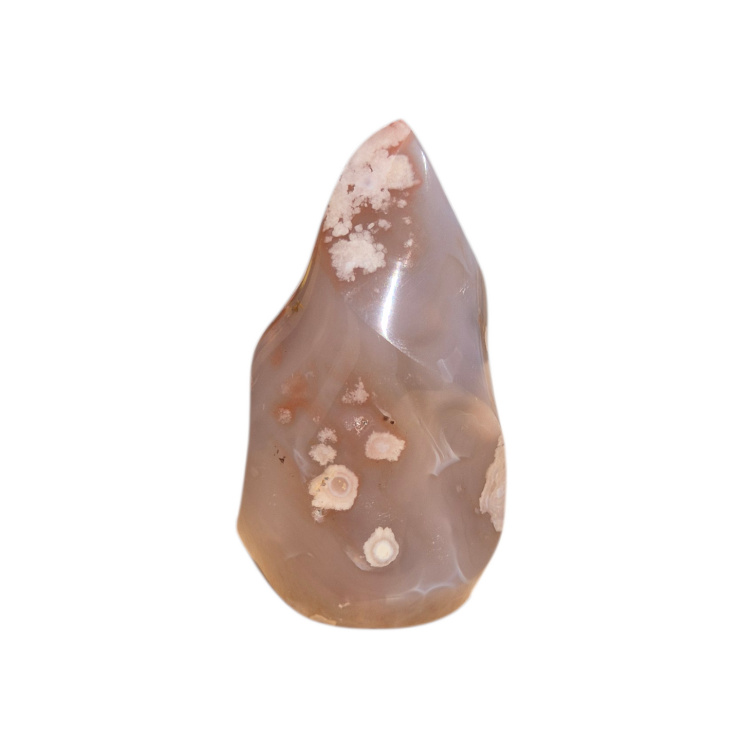 Crystals - Flower Agate Polished Flame