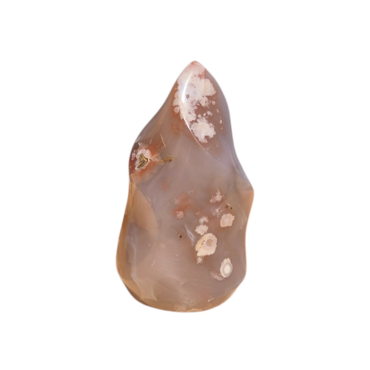 Crystals - Flower Agate Polished Flame