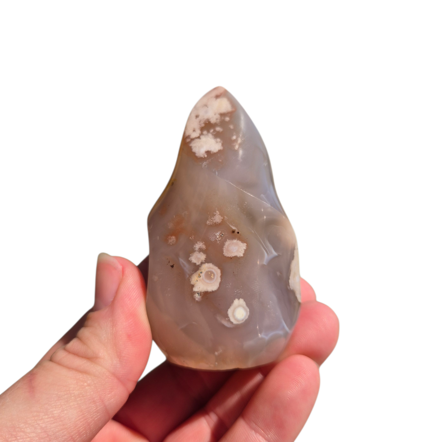 Crystals - Flower Agate Polished Flame
