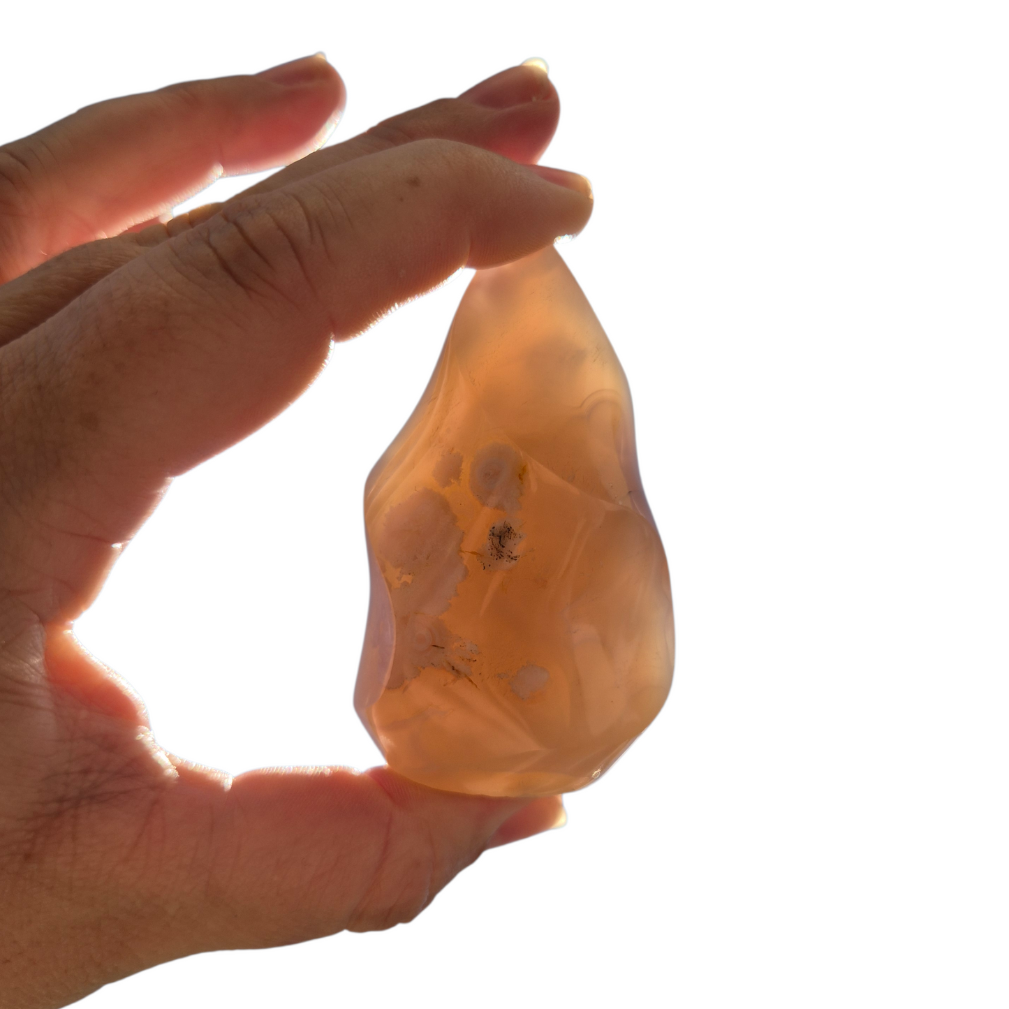 Crystals - Flower Agate Polished Flame