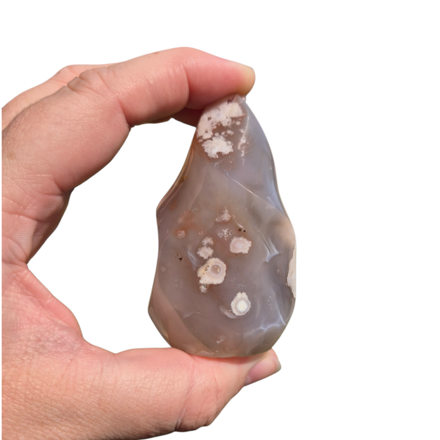 Crystals - Flower Agate Polished Flame