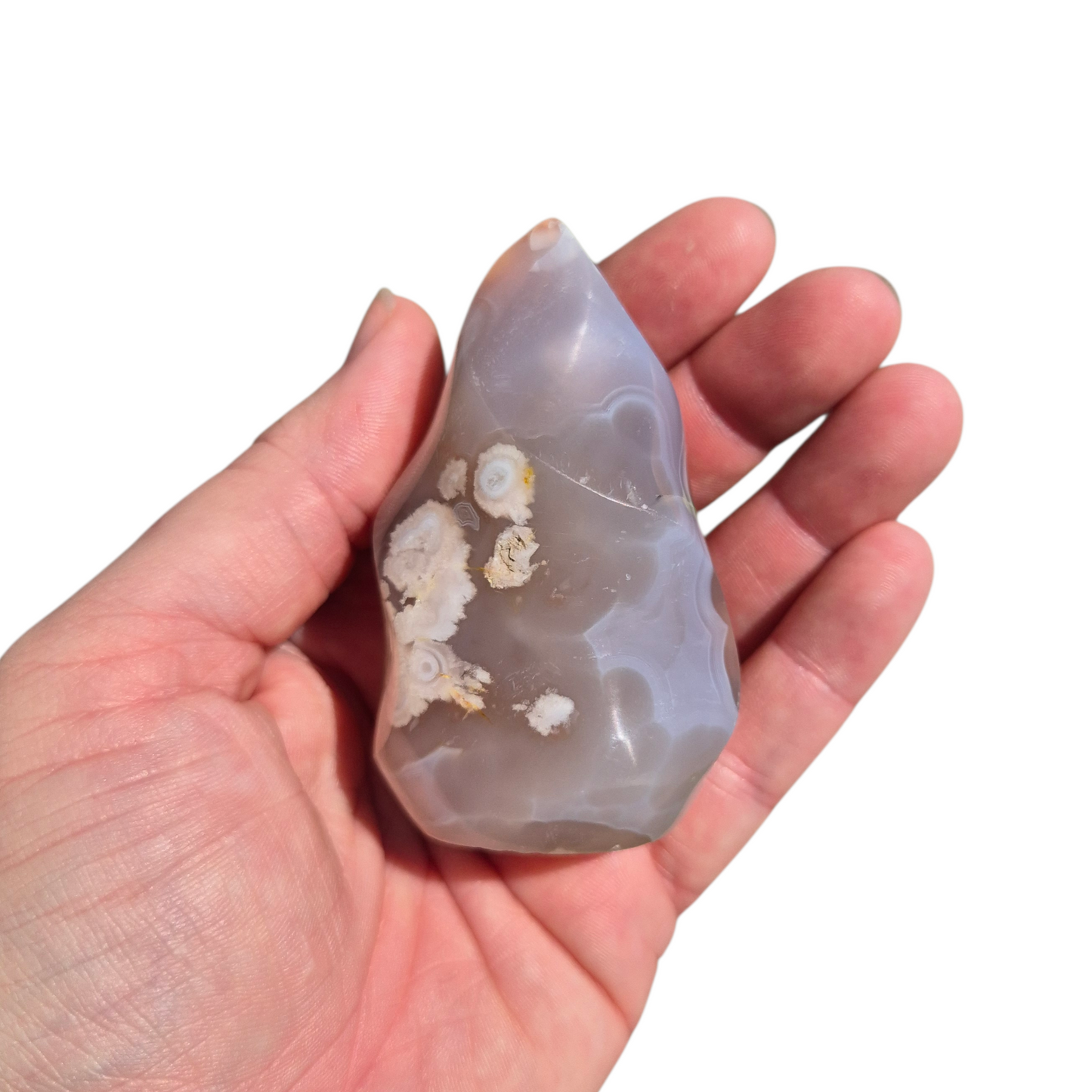 Crystals - Flower Agate Polished Flame