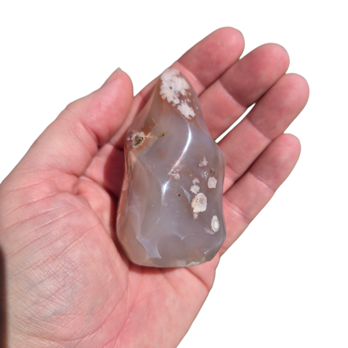Crystals - Flower Agate Polished Flame
