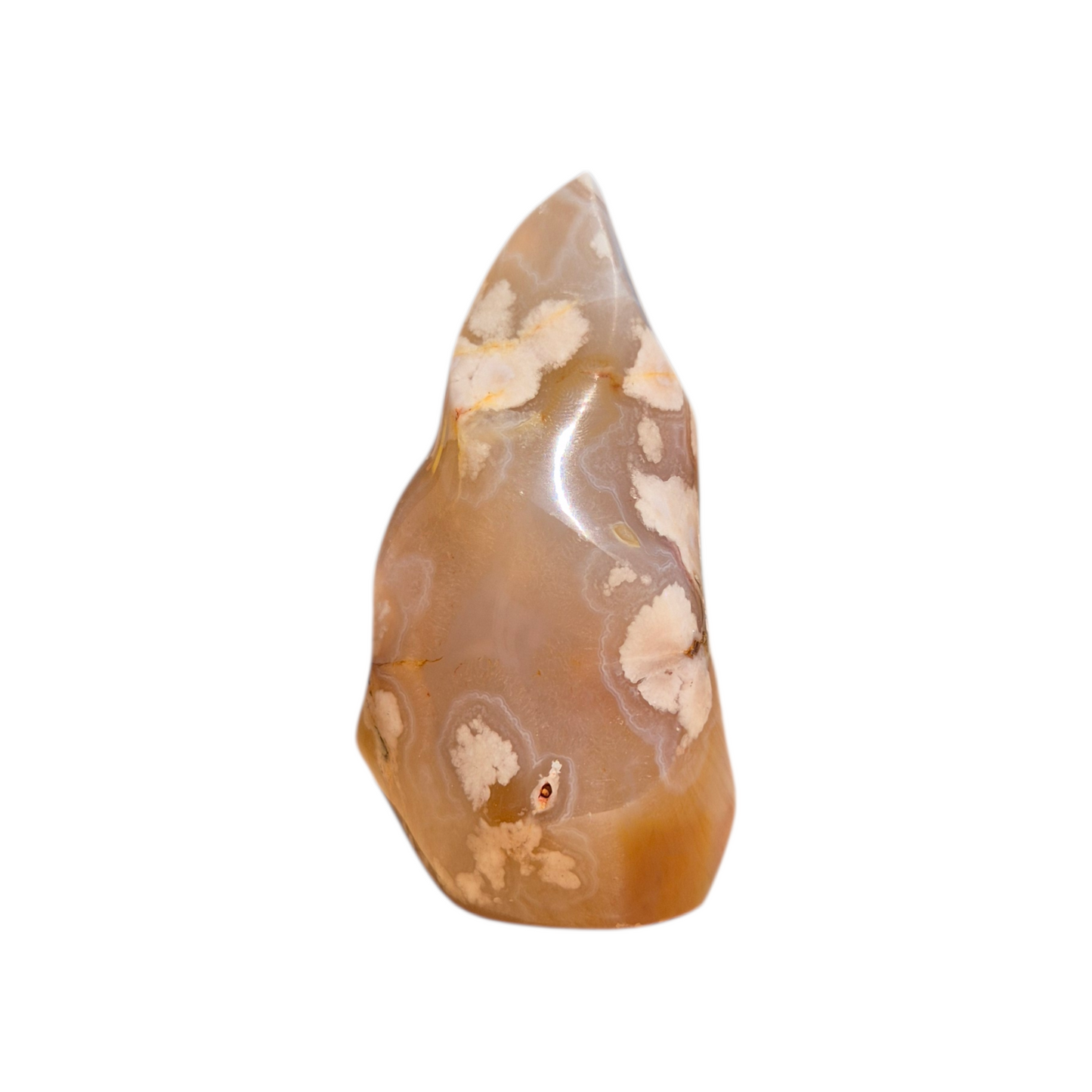 Crystals - Flower Agate Polished Flame