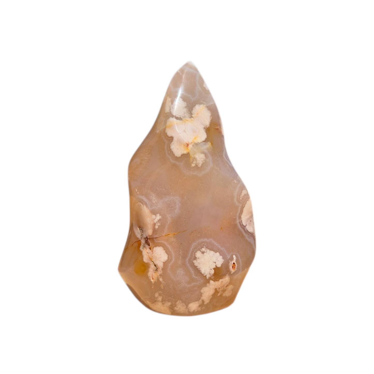 Crystals - Flower Agate Polished Flame