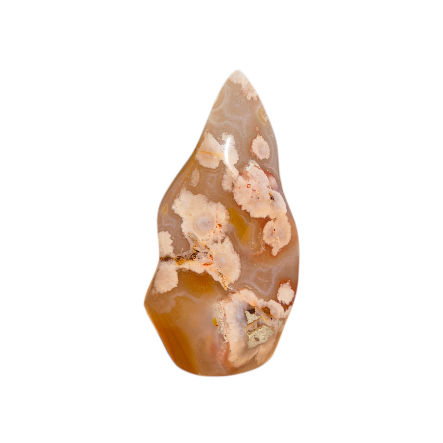 Crystals - Flower Agate Polished Flame