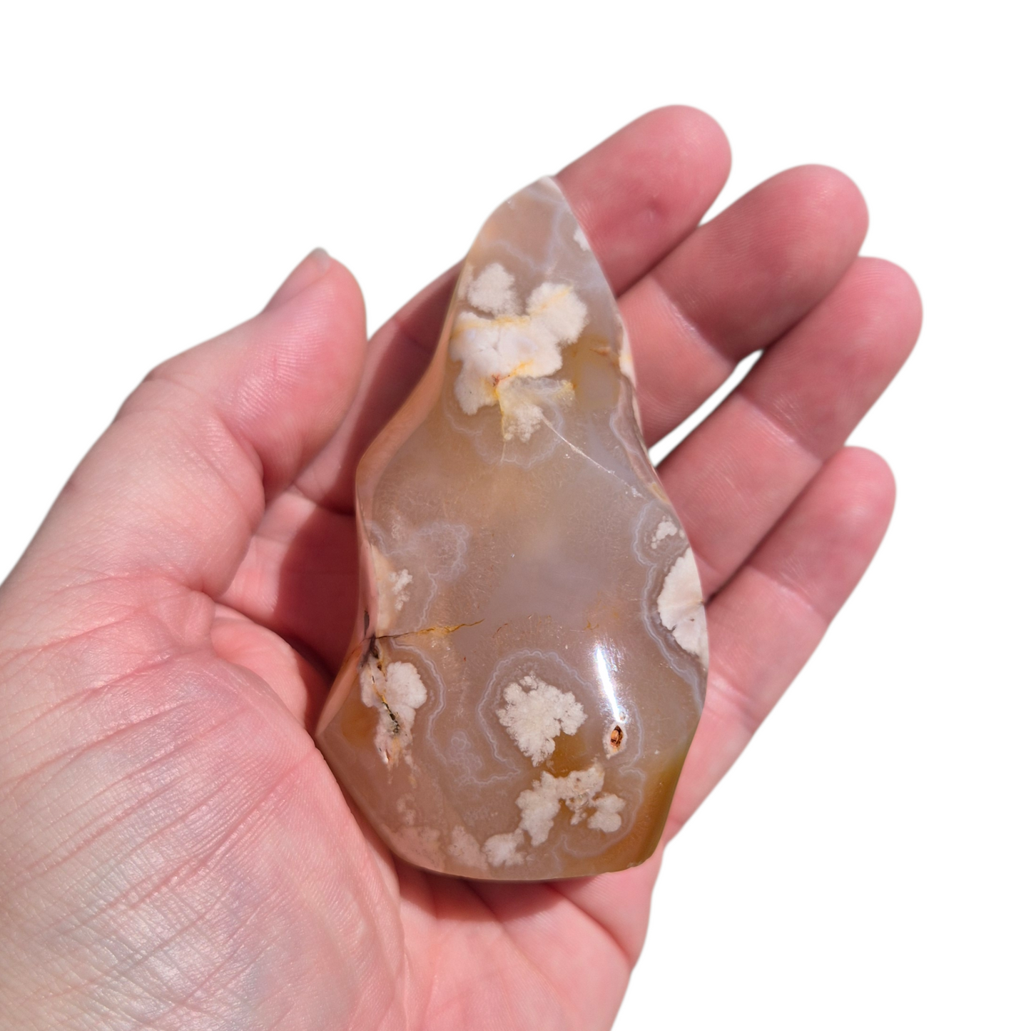 Crystals - Flower Agate Polished Flame
