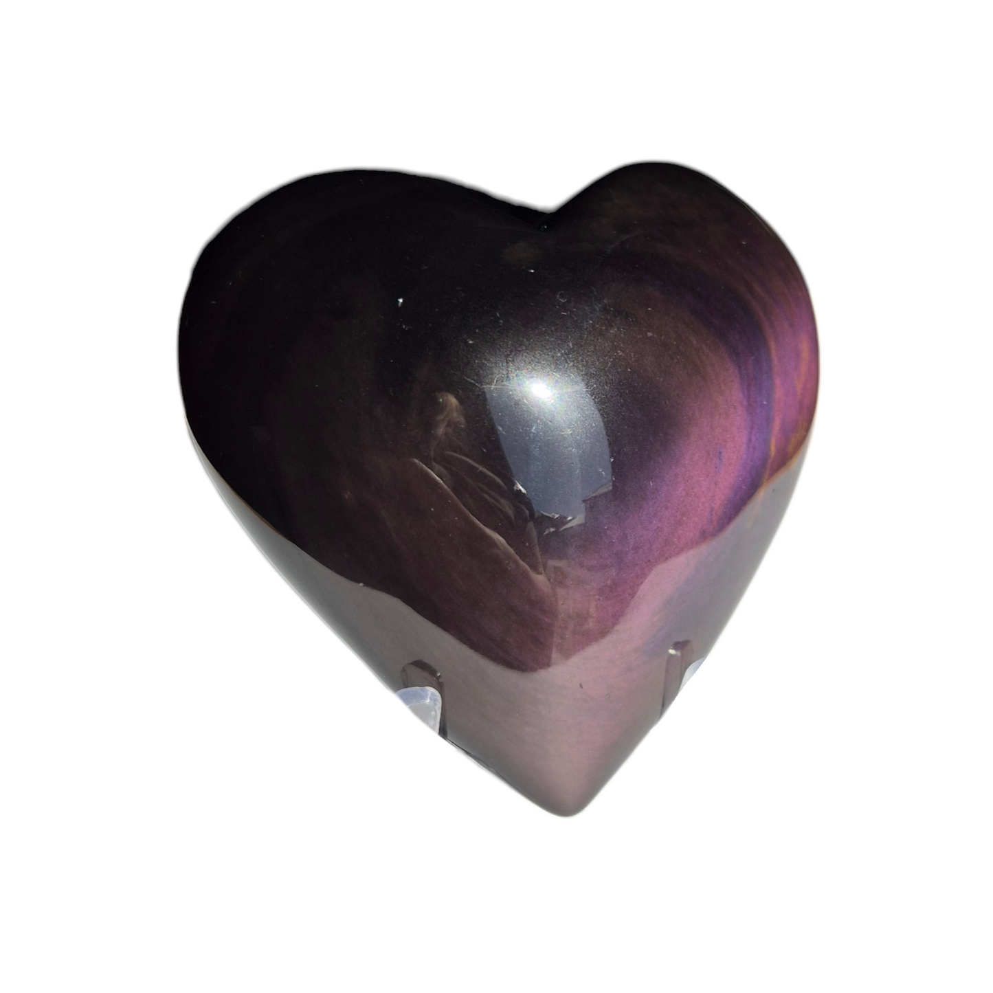 Crystals - Rainbow Obsidian Polished Heart