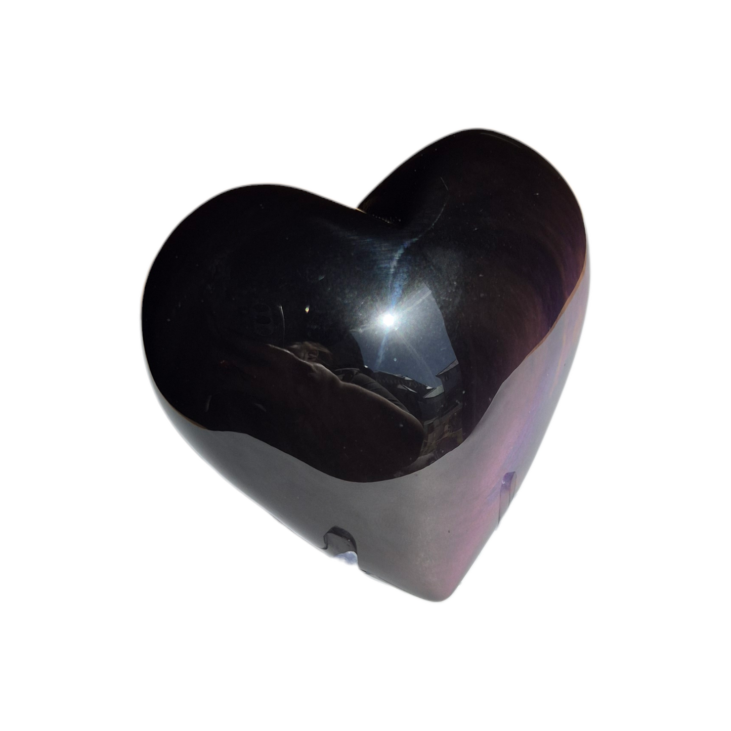 Crystals - Rainbow Obsidian Polished Heart