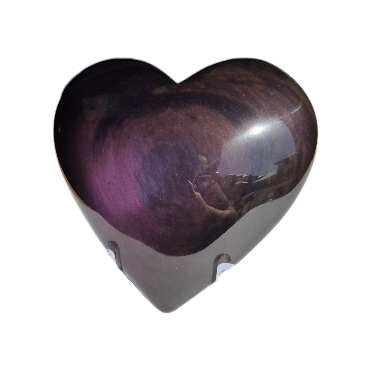Crystals - Rainbow Obsidian Polished Heart