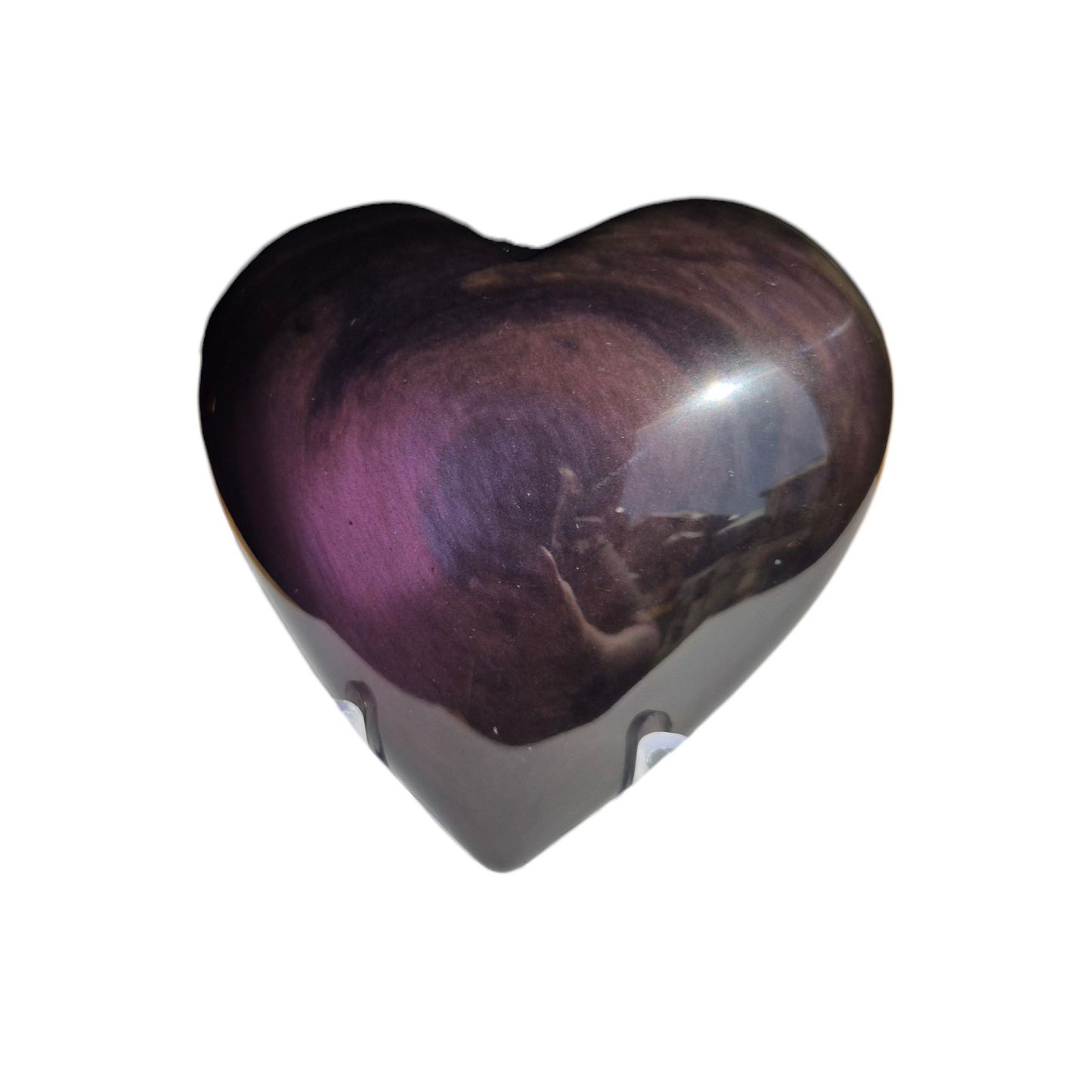 Crystals - Rainbow Obsidian Polished Heart