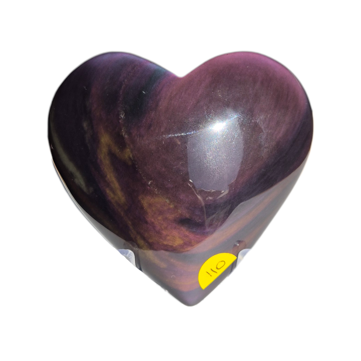 Crystals - Rainbow Obsidian Polished Heart