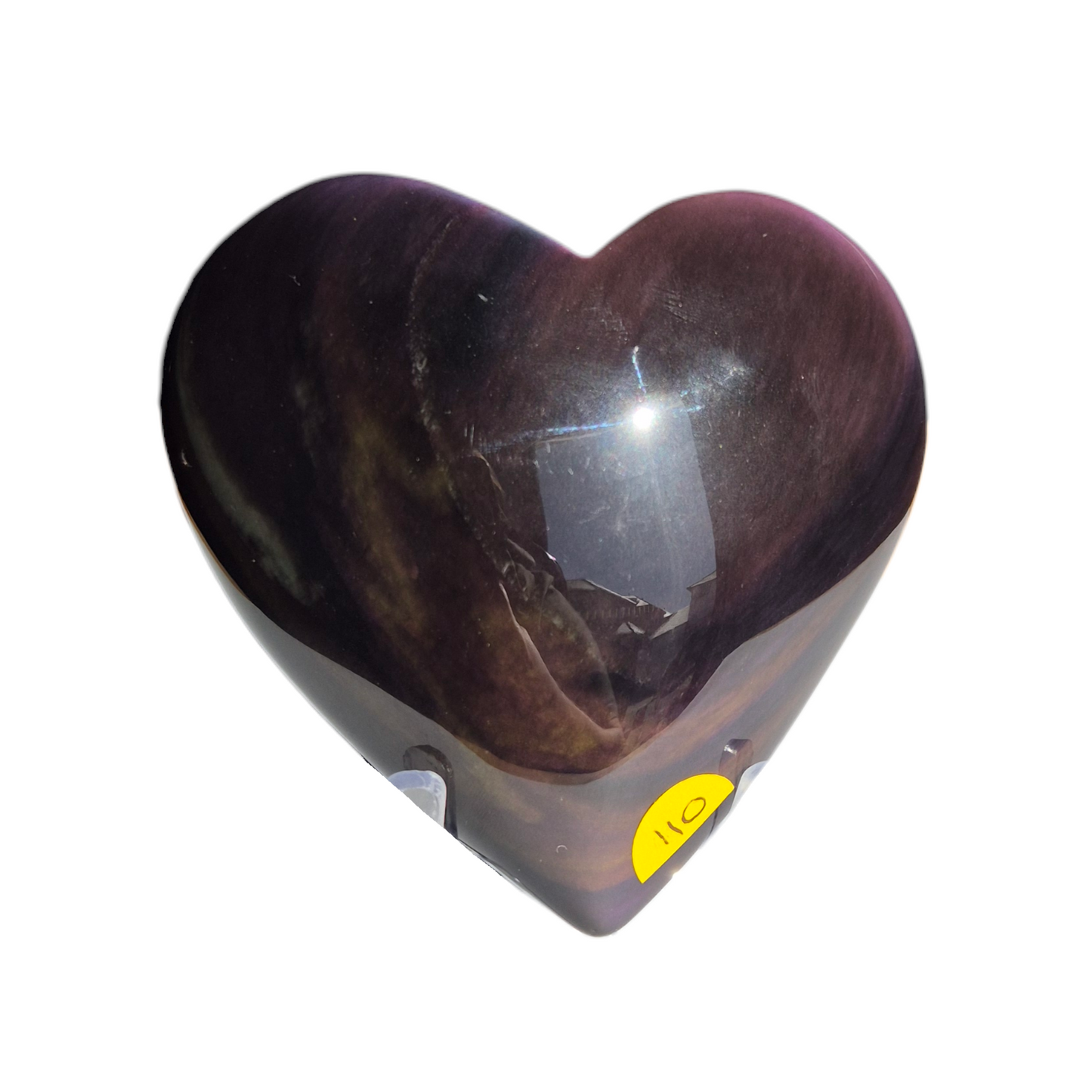 Crystals - Rainbow Obsidian Polished Heart