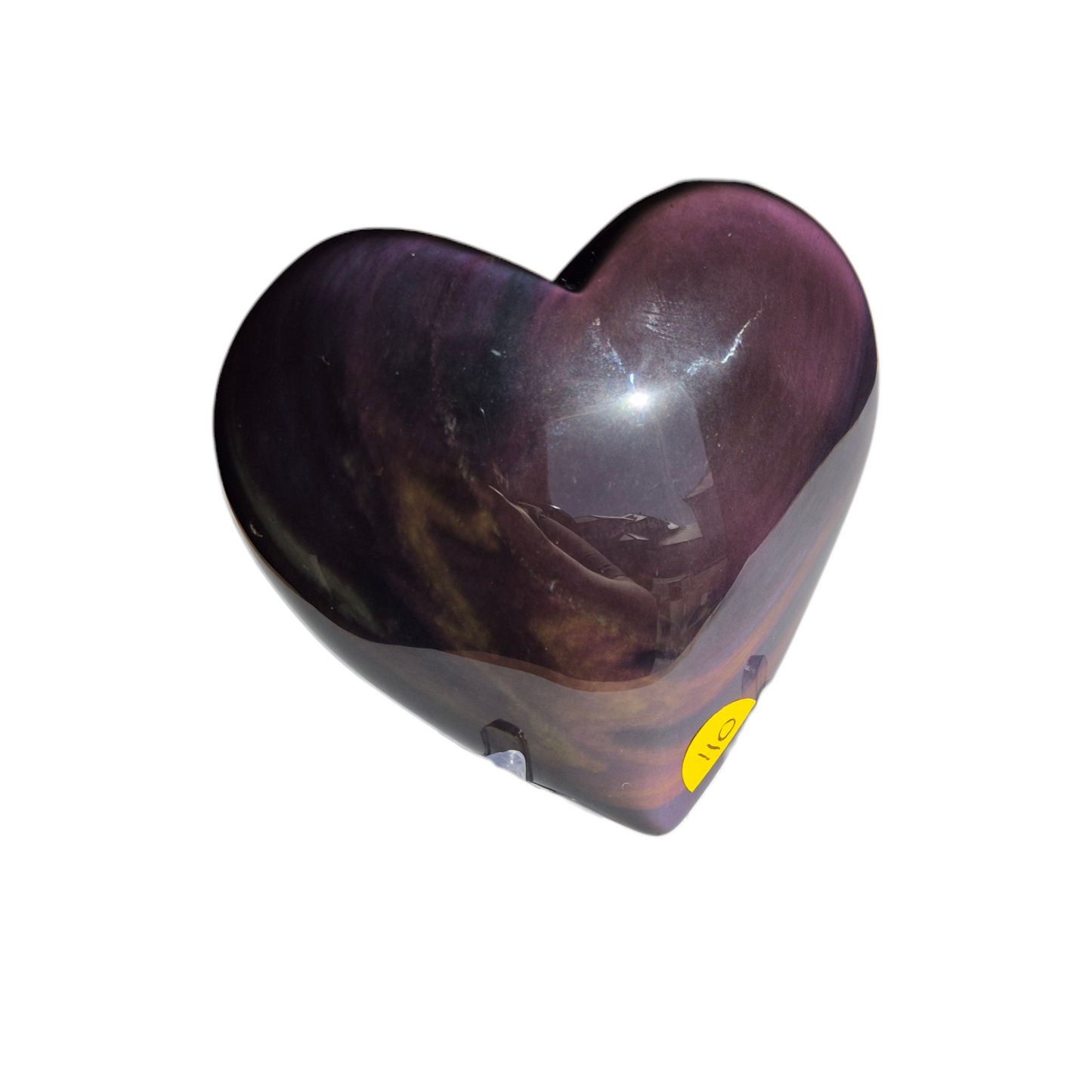 Crystals - Rainbow Obsidian Polished Heart