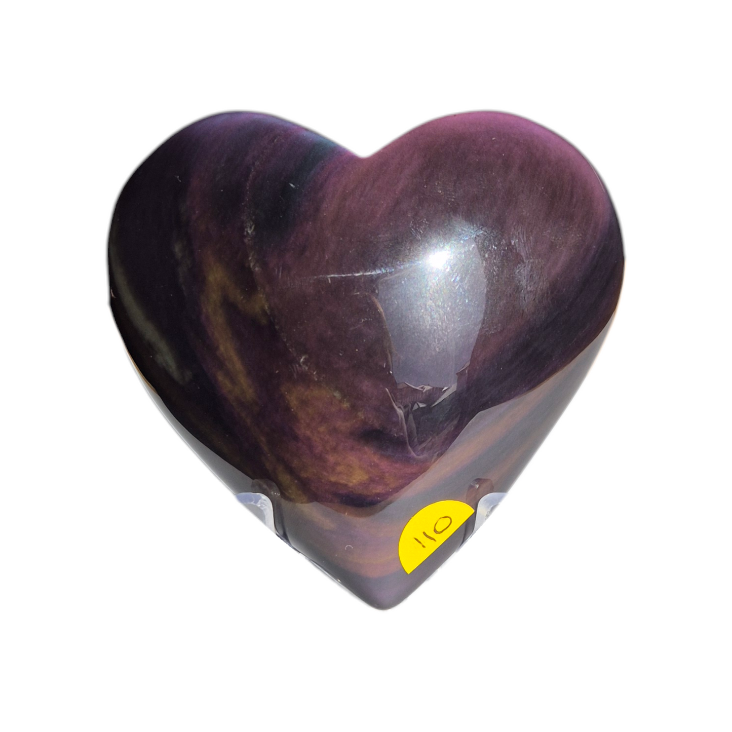 Crystals - Rainbow Obsidian Polished Heart