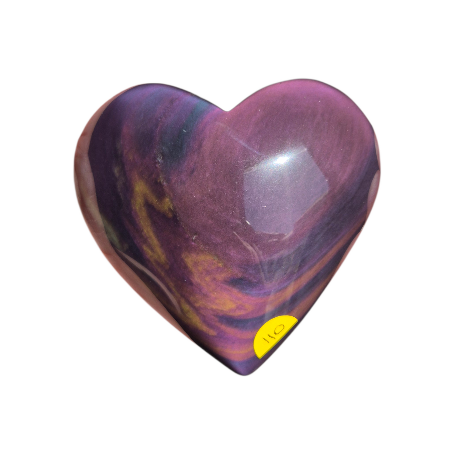 Crystals - Rainbow Obsidian Polished Heart