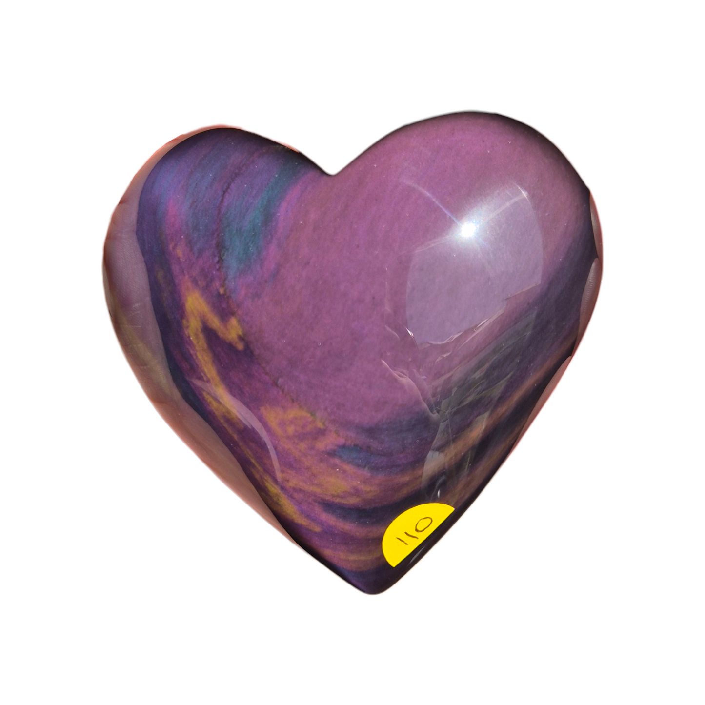 Crystals - Rainbow Obsidian Polished Heart