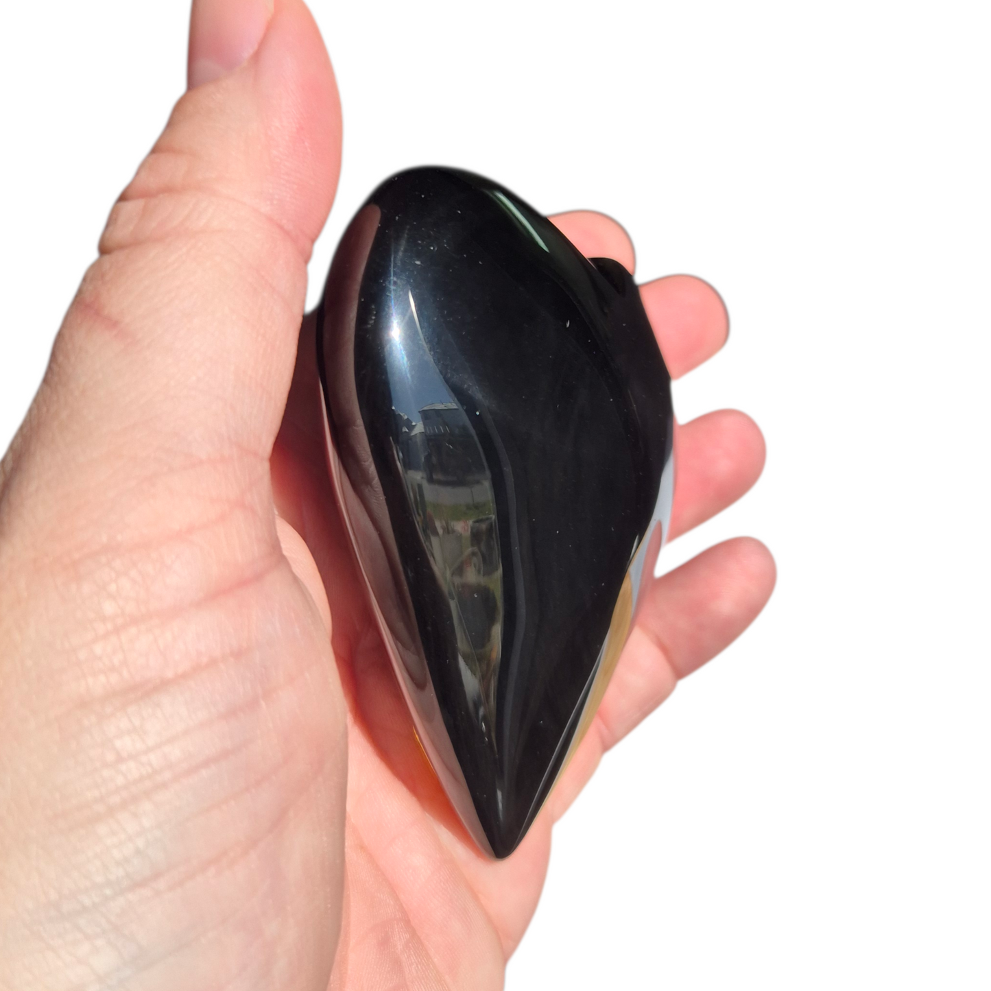 Crystals - Rainbow Obsidian Polished Heart