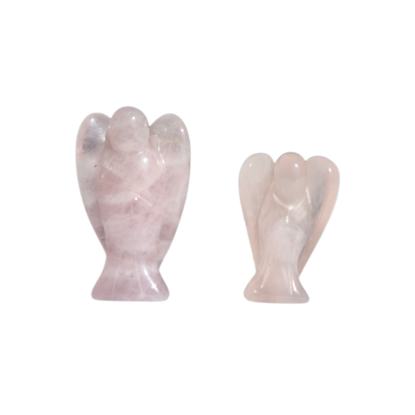 Crystals - Rose Quartz Angel Carvings