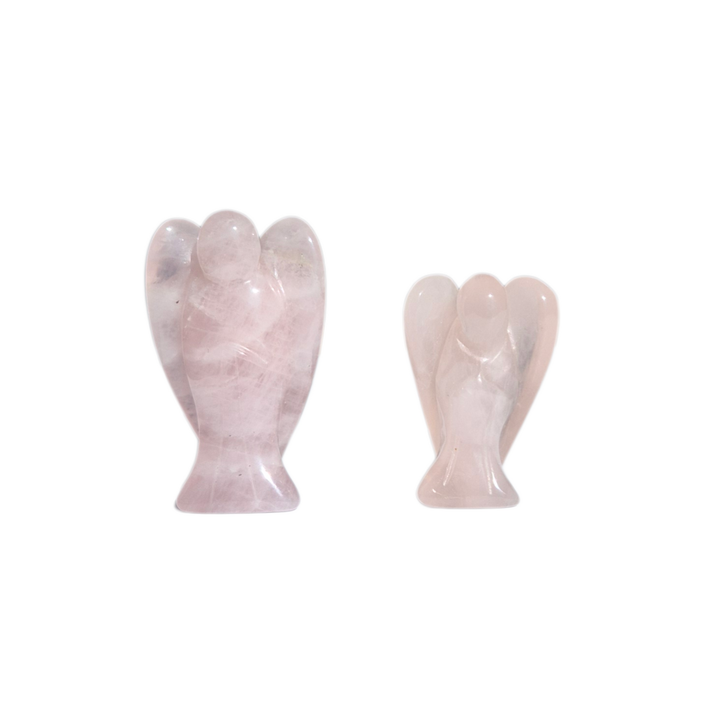 Crystals - Rose Quartz Angel Carvings