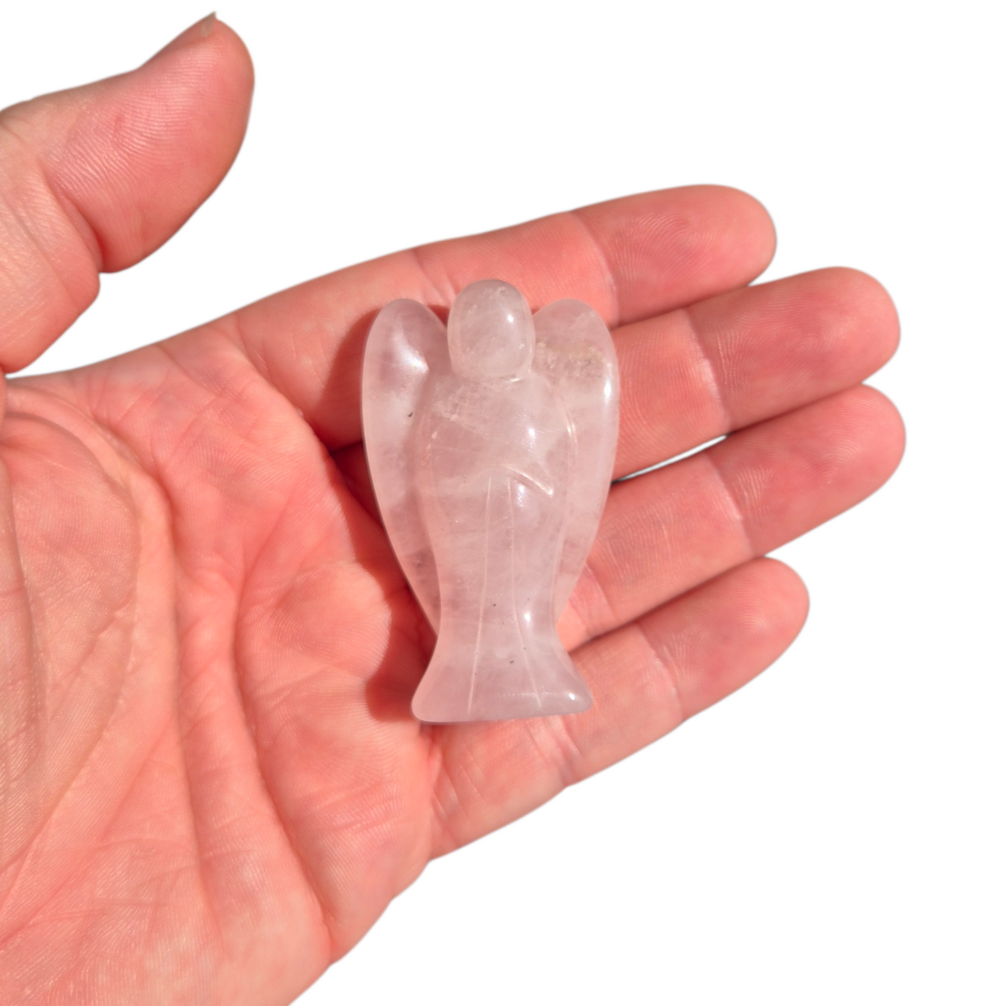 Crystals - Rose Quartz Angel Carvings