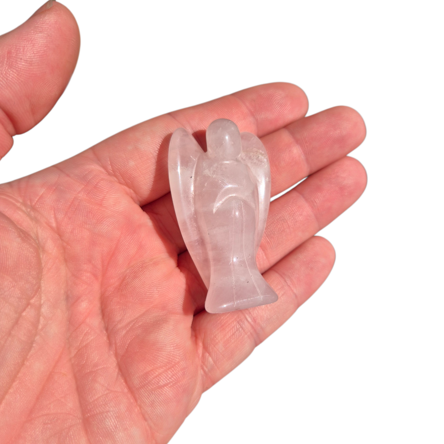 Crystals - Rose Quartz Angel Carvings