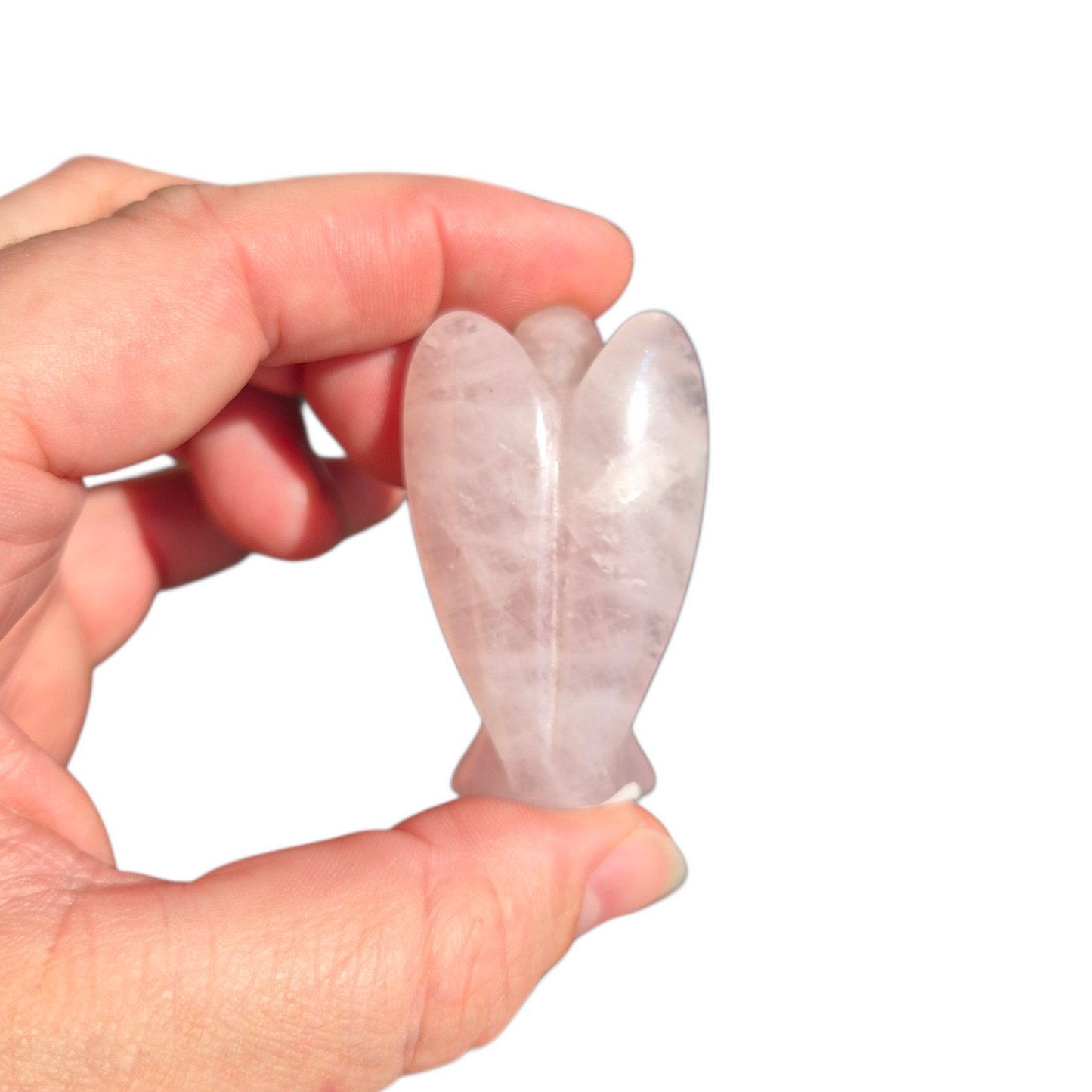 Crystals - Rose Quartz Angel Carvings
