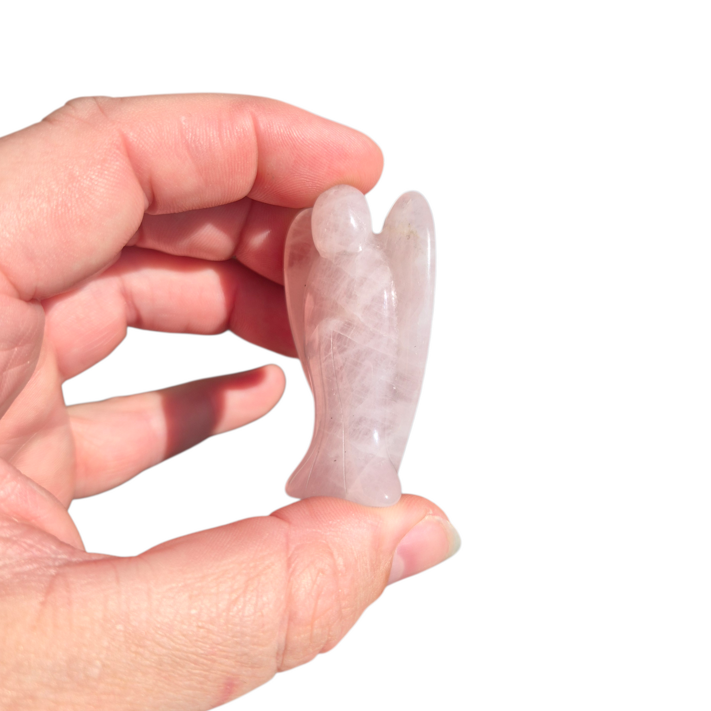 Crystals - Rose Quartz Angel Carvings