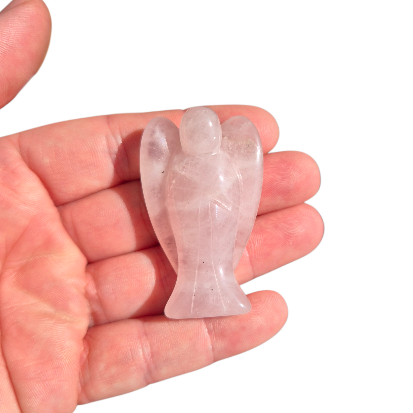 Crystals - Rose Quartz Angel Carvings