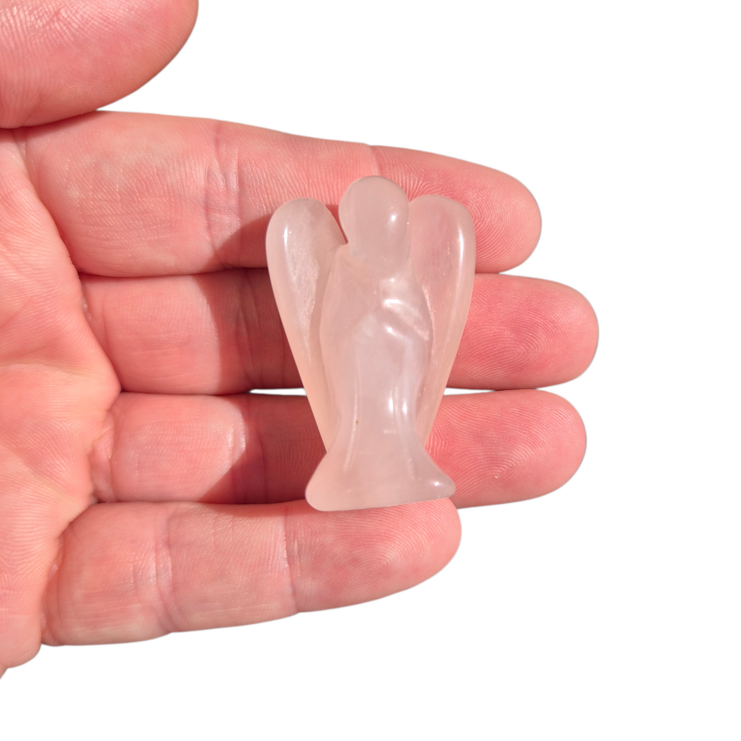 Crystals - Rose Quartz Angel Carvings