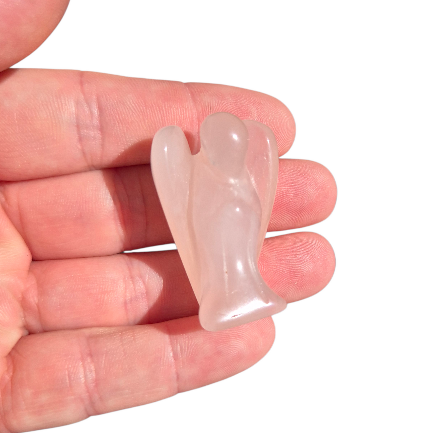 Crystals - Rose Quartz Angel Carvings
