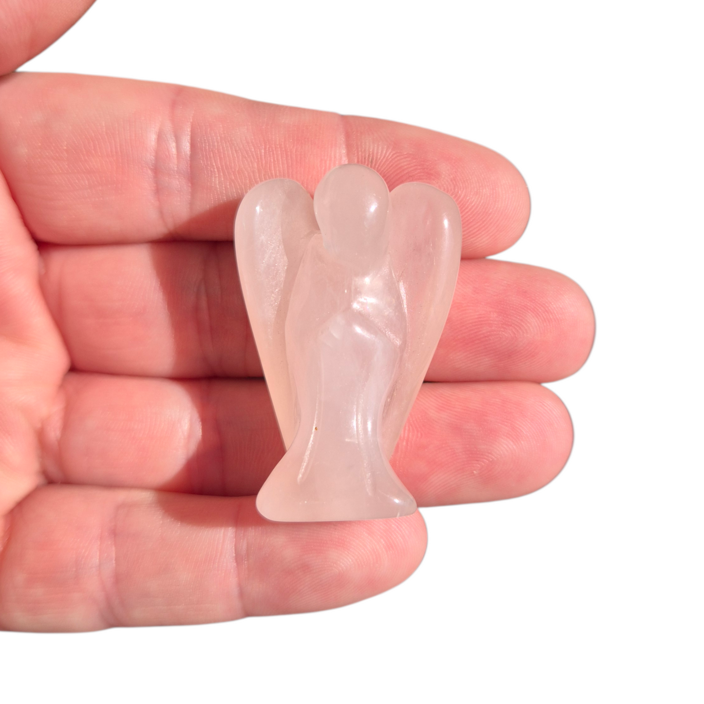 Crystals - Rose Quartz Angel Carvings