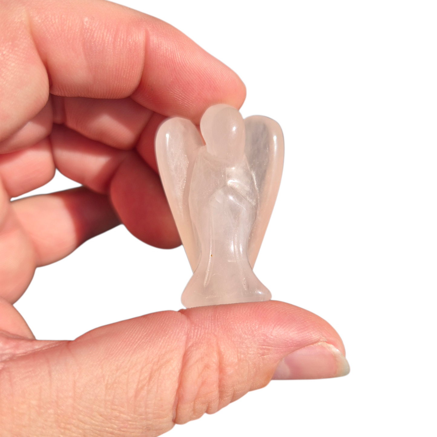 Crystals - Rose Quartz Angel Carvings