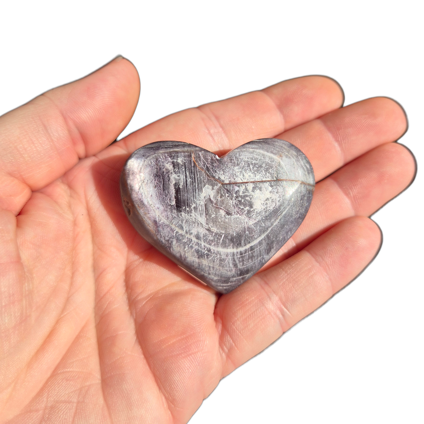 Crystals - Lepidolite Heart (High Grade)